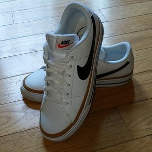 Nike court legacy white leather sneakers